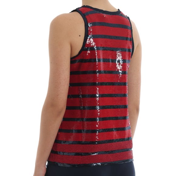 POLO Ralph Luuren Sequin Tank Navy / Red - Picture 6 of 6